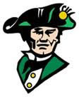 Patriot dressed in green with a tricorn hat